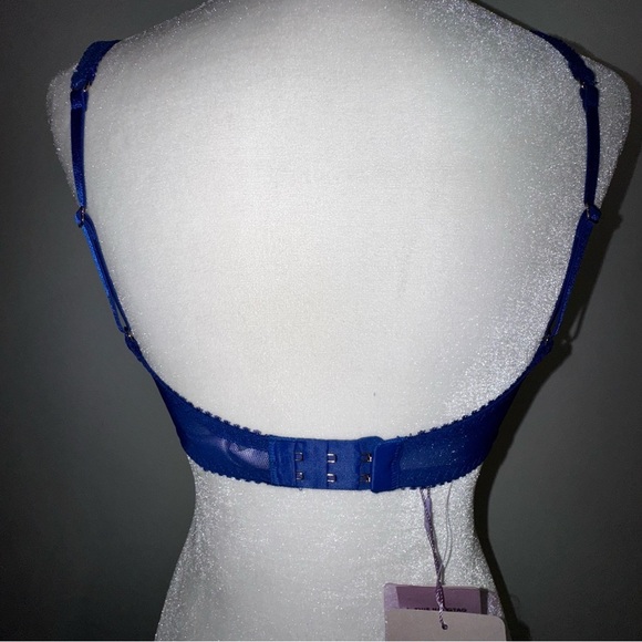 NWT Savage X Fenty Blue lace bra 32C - Picture 6 of 10